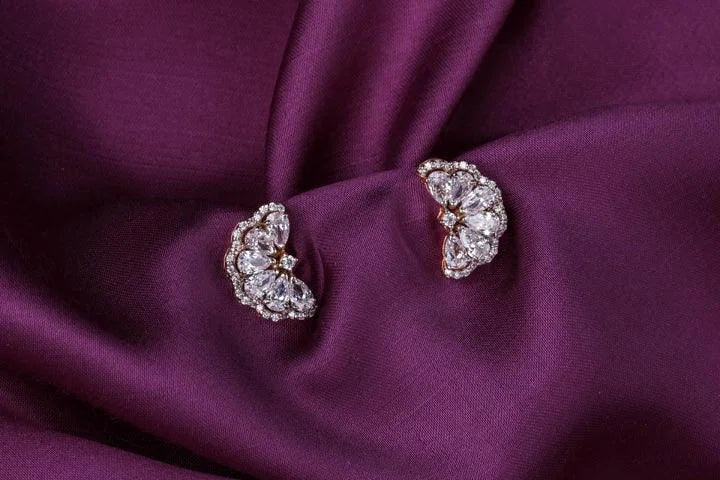 Mesmerising Rose-cut Swarovski Crystal Stud.