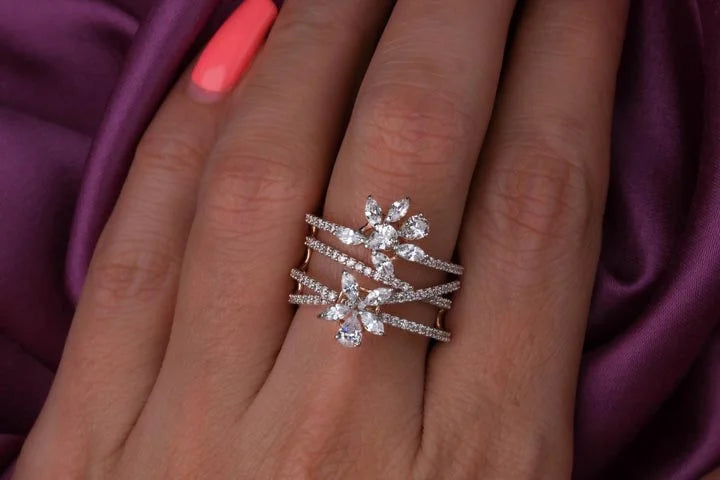 Sparkling Fashion Cocktail Ring