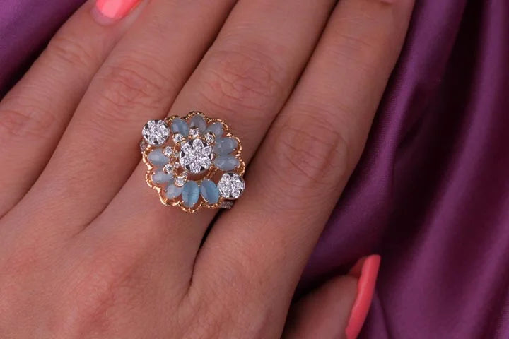 Sapphire Sparkle Elegance Ring